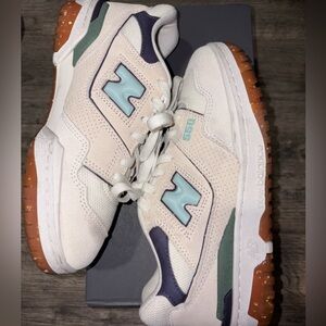 New Balance 550 White and Gray Sneakers